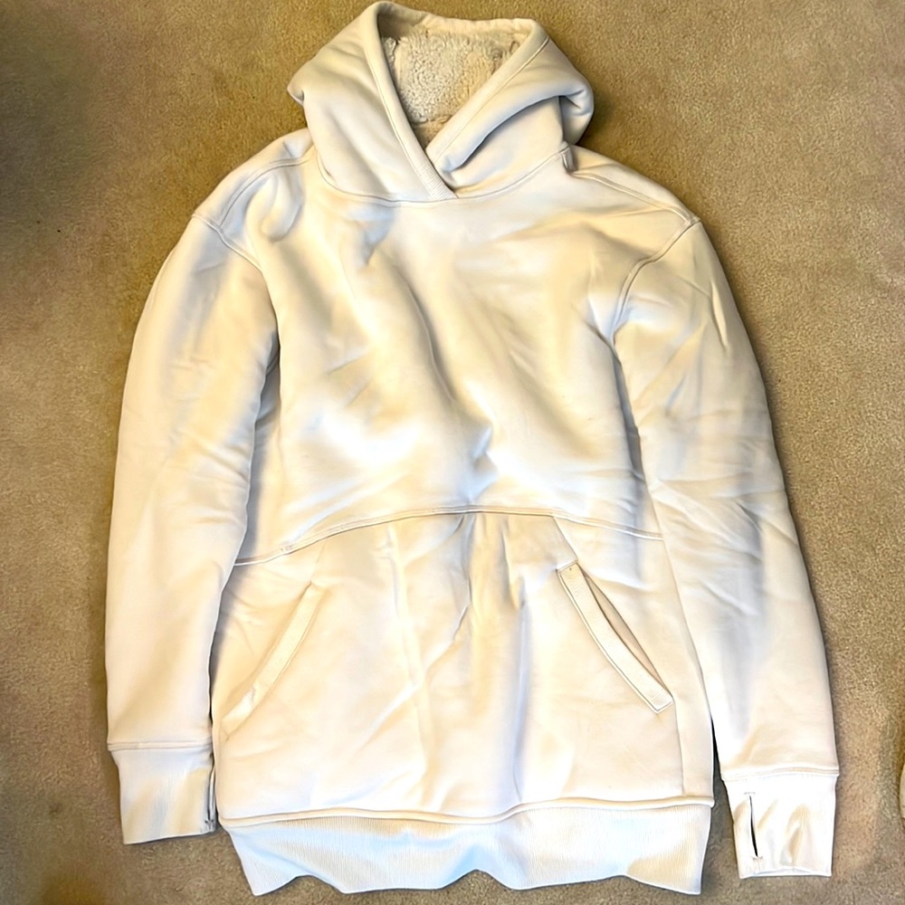 Athleta oversized reversible sherpa hoodie size MD